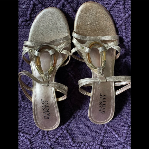 franco sarto gold shoes
